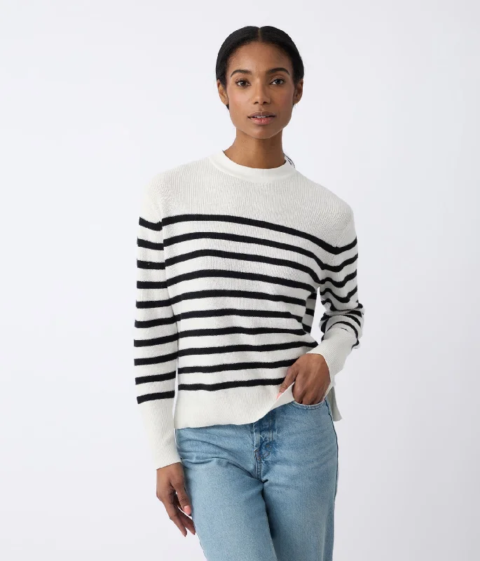 Bone/Jet Black Stripe
