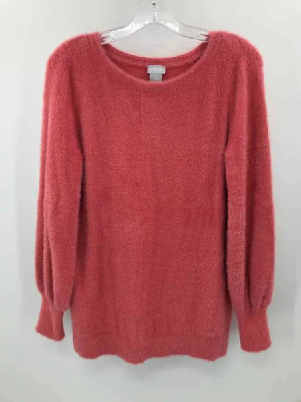 Pre-Owned Chico's Pink Size Small Sweater Terry Terry Cloth Terry Knit
