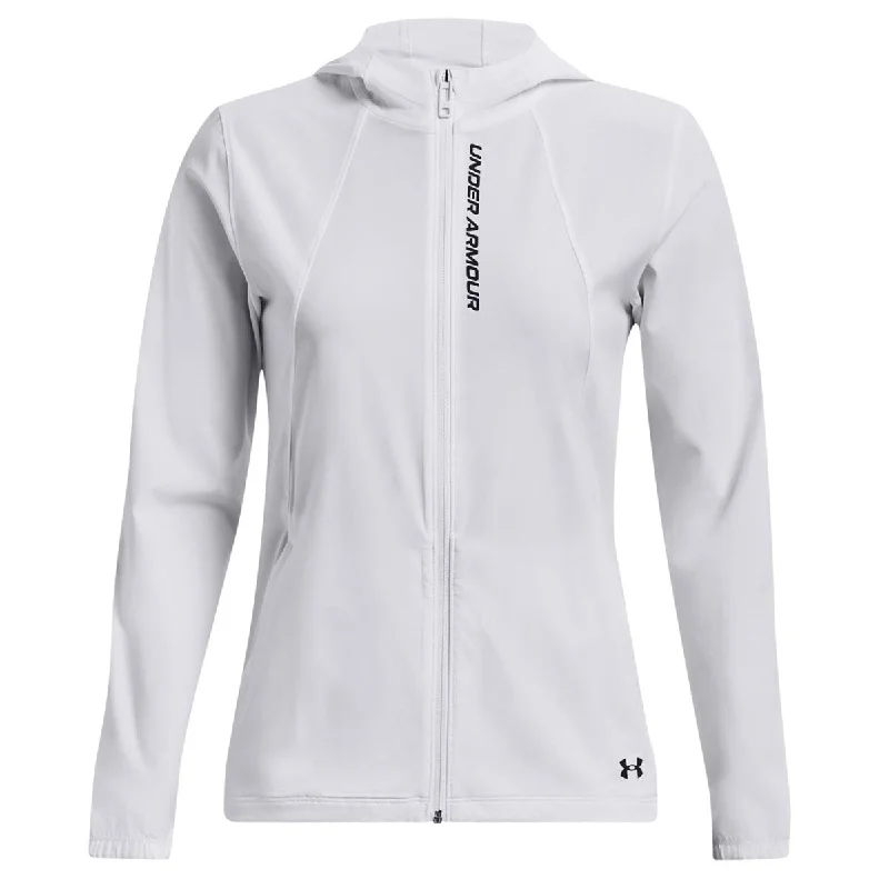 Under Armour OutRun the Storm Jacket - Womens - White/Reflective Cotton Jacket Linen Jacket Terry Jacket Under Armour OutRun the Storm Jacket - Womens - White/Reflective Cotton Jacket Linen Jacket Terry Jacket