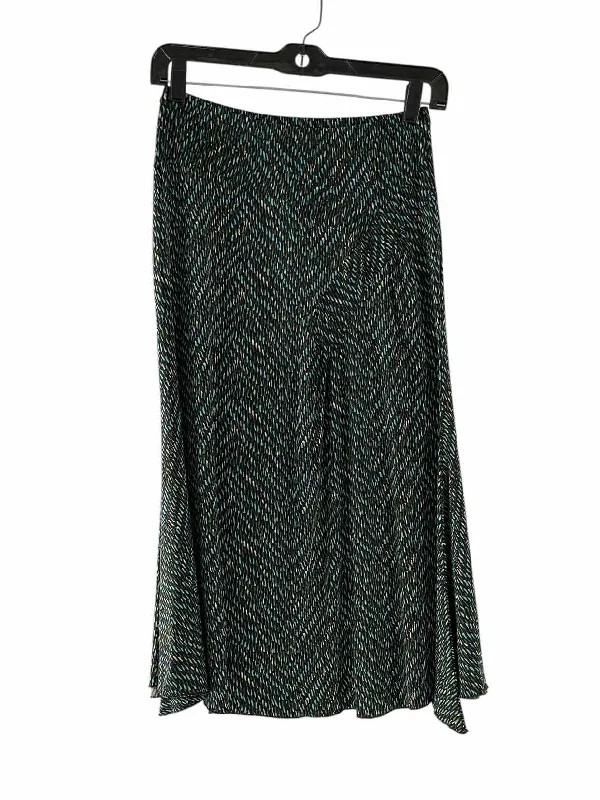 Vertigo Size S Green Blue Print Skirt high waist skirt