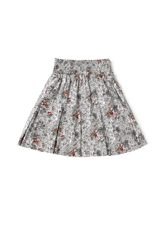 Smocked MINI Skirt - Horses lace skirt romantic