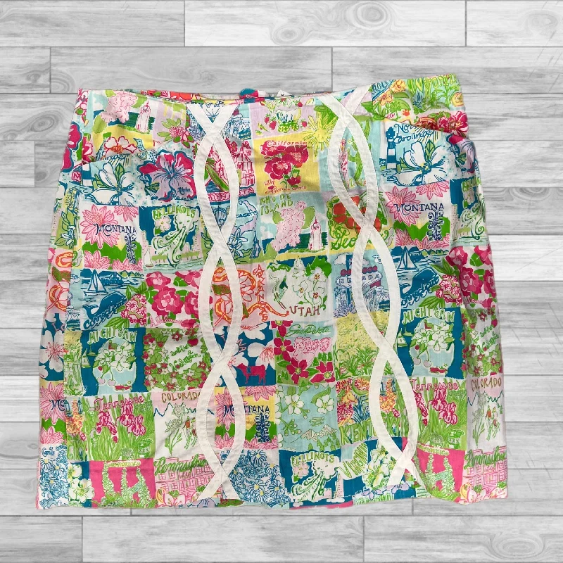 Skirt Designer By Lilly Pulitzer In Multi-colored, Size: 10 chiffon skirt airy