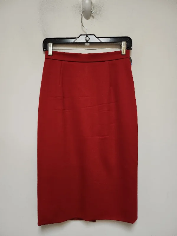 Skirt Luxury Designer By Valentino-garavani In Red, Size: 4 velvet skirt plush