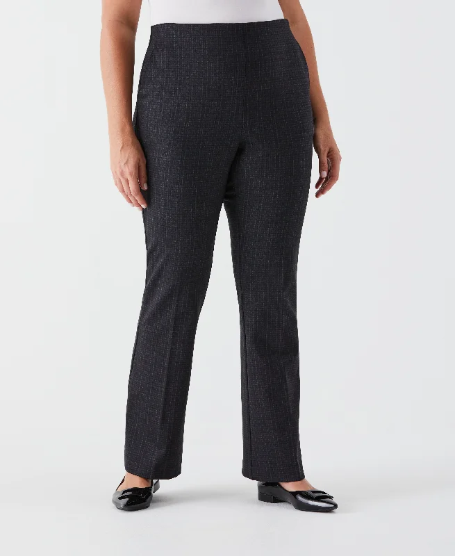 Plus Size Printed Modern Bootcut Ponte Pant Comfy Athletic Pants