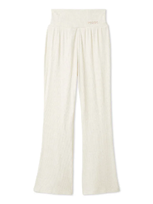 Moist Rib Long Lounge Pants Comfortable Jogger Trousers