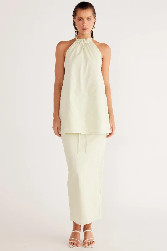 KELLEY MAXI SKIRT wool skirt thick