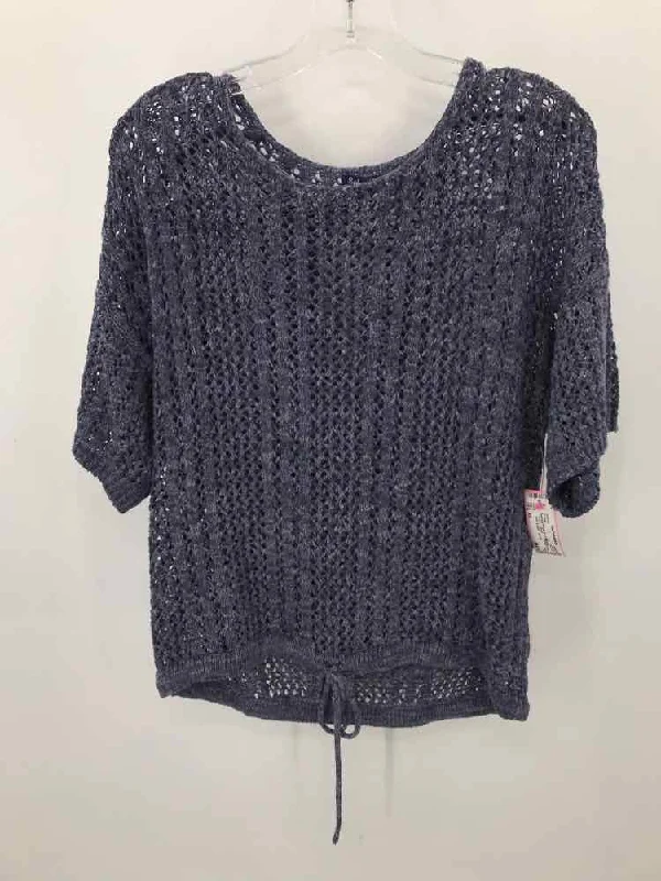Pre-Owned Splendid Purple Size XS Sweater Polka Dot Checkered Tartan
