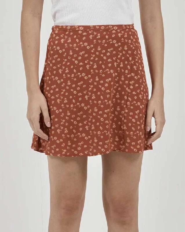 Romy Wrap Skirt corduroy skirt textured
