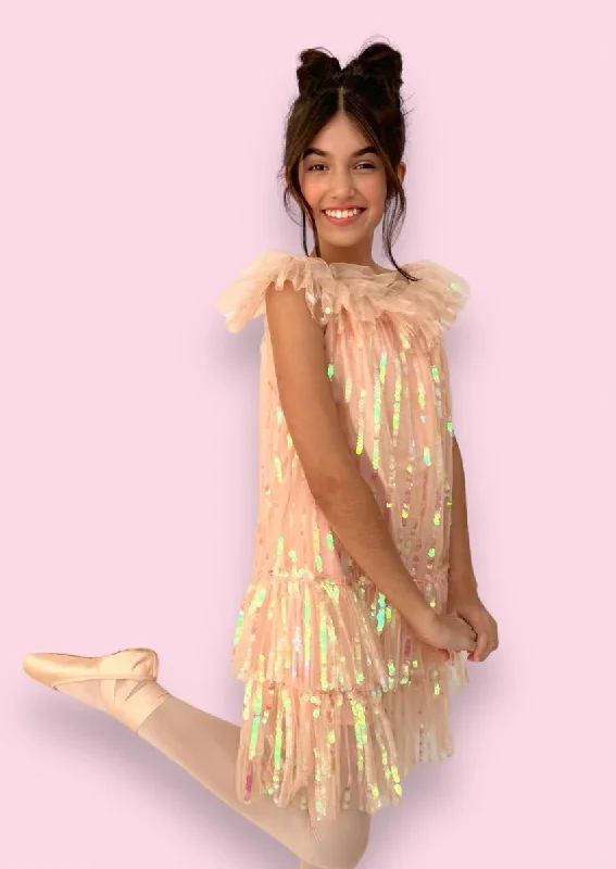 Bella Sequin Party Dress Tunics Party sparkling