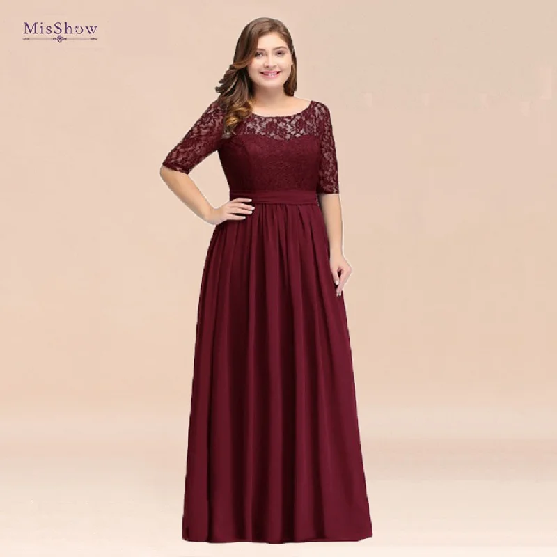 24Hours Ship New Arrivals Long  Evening Dresses Chiffon Mother of the Bride Dresses with Formal Party Dress Robe De Soiree Tunics Velvet soft