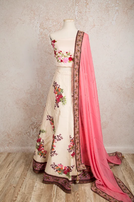 Printed choli & skirt R8_1533 low waist skirt