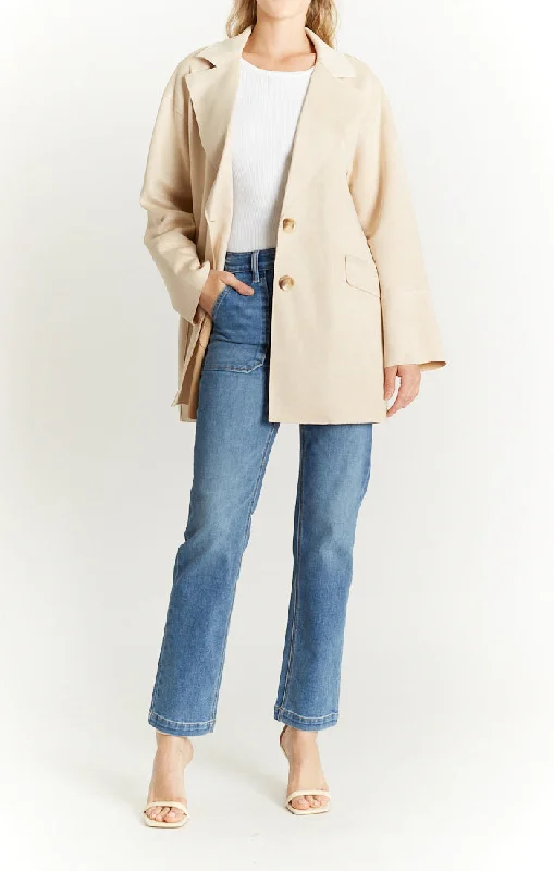 Raw Edge Suede Jacket Faux Fur Fabric Real Fur Fabric Shearling Fabric