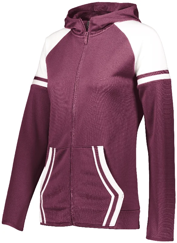 Maroon/White