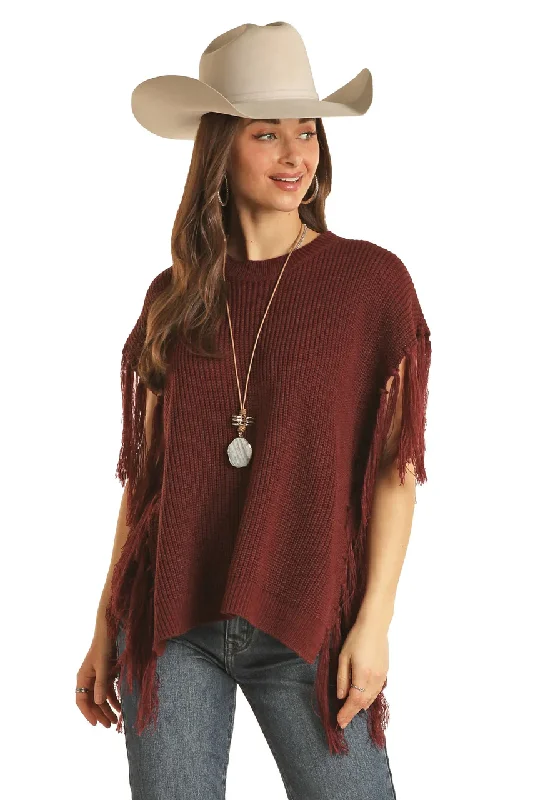 Women's Rock & Roll Cowgirl Sweater #BW30T02692 Terry Blend Velvet Blend Canvas Blend