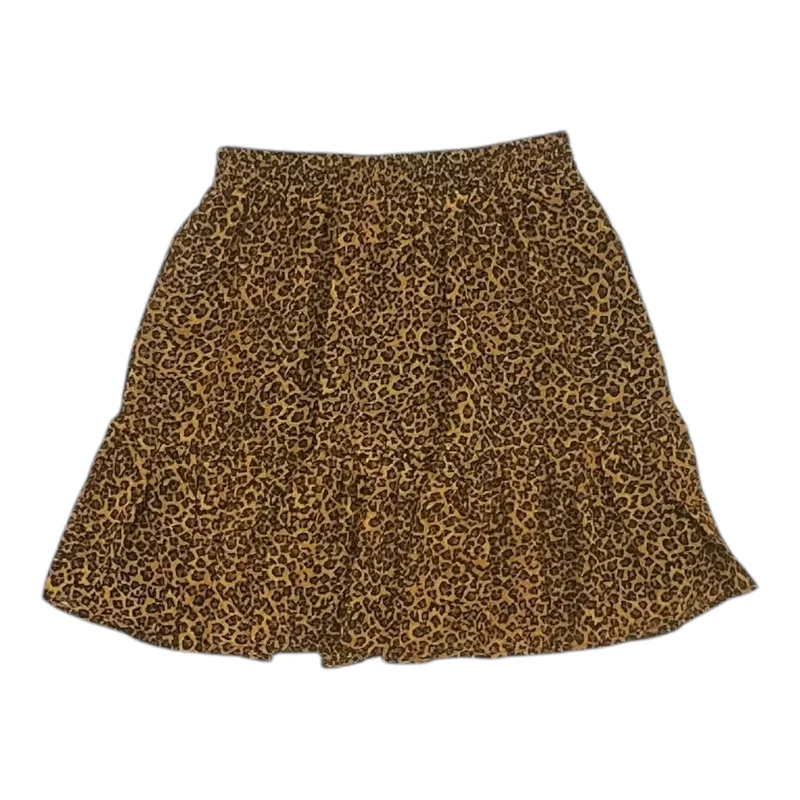 Skirt Designer By Michael Kors In Animal Print, Size:Xxs cashmere skirt fine