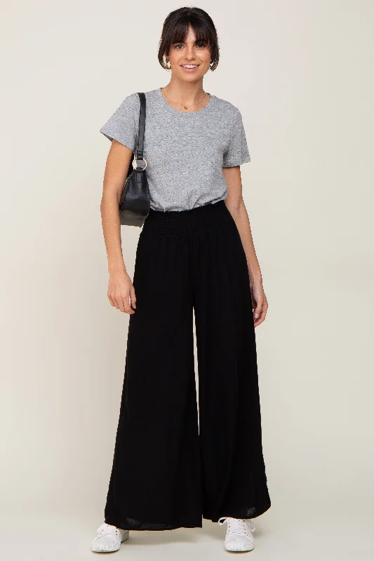 Black Wide Leg Pants Classic Flared Pants
