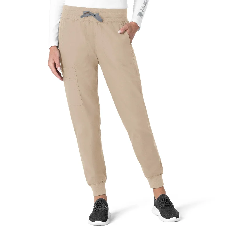 Carhartt Force Essentials Women's Jogger Scrub Pant - Khaki Lightweight Jogger Pants