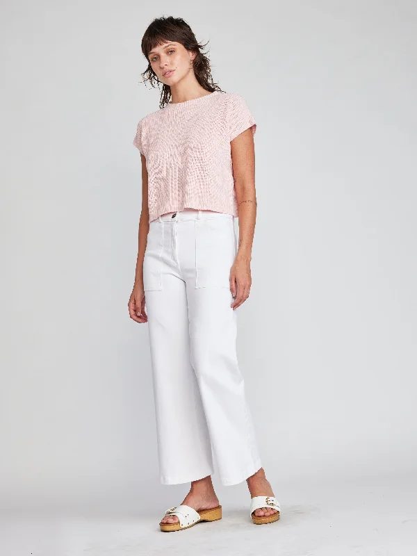 Aria Hi-Waist Pants Comfortable Denim Pants