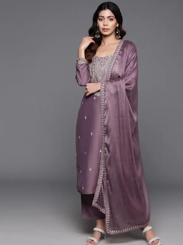 Onion Attractive Looking Readymade Pant Suit With Embroidery Printed Work Trendy Wide-Legged Trousers