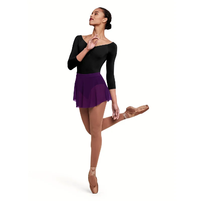 Bloch Adult Jaye Mesh Skirt velvet skirt plush