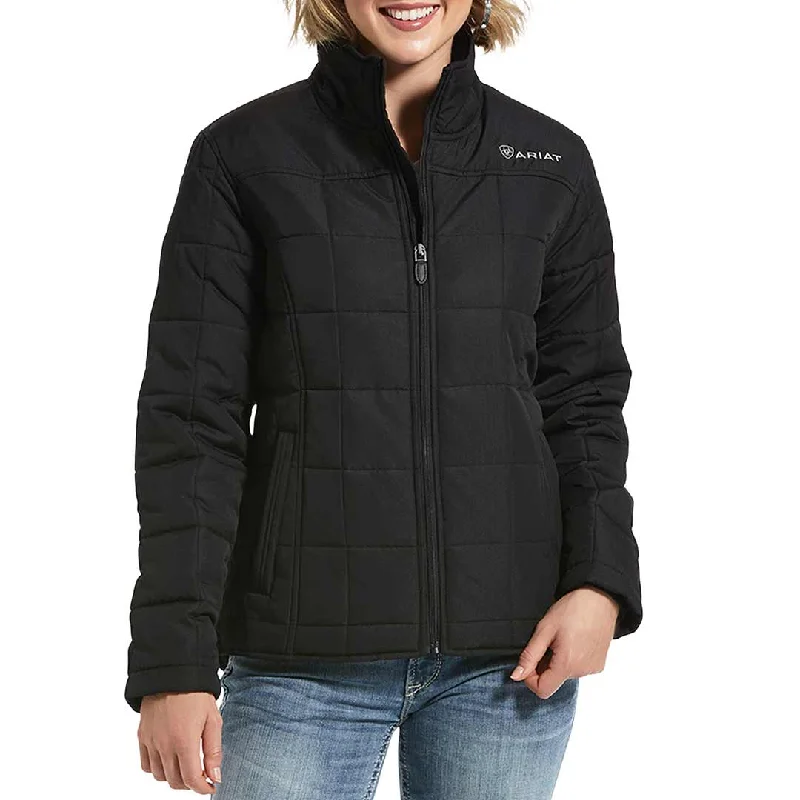 Ariat Women's Crius Insulated Jacket Zippered Front Buttoned Front Snap Front