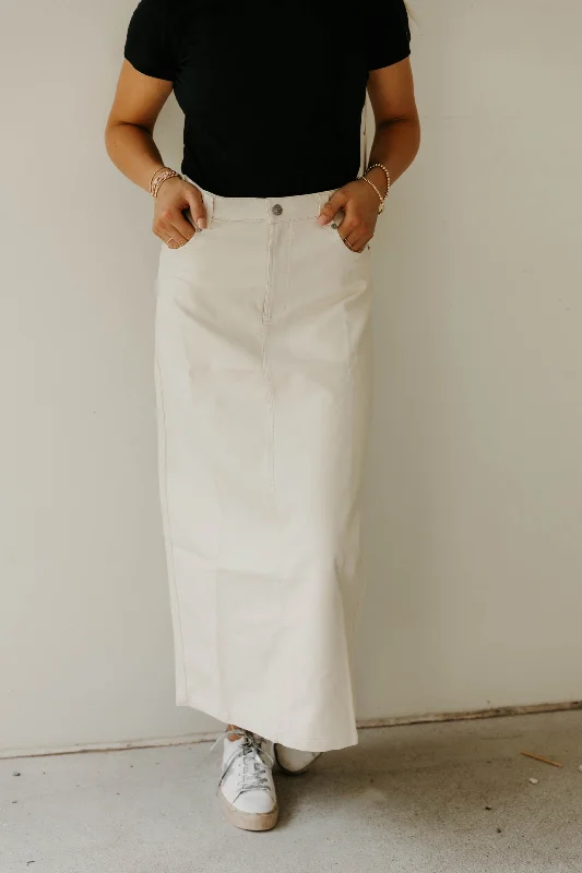 Free People City Slicker Vegan Maxi Skirt - Final Sale 30% off in cart corduroy skirt durable