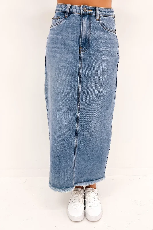 Ray Maxi Skirt Light Blue mini skirt trendy