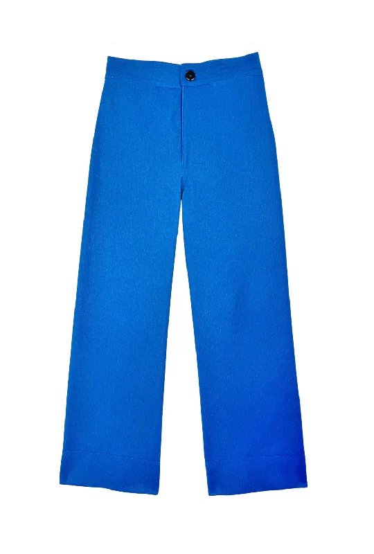 Birthday Charlie Pant - Fading Denim Stylish Elastic Waist Pants