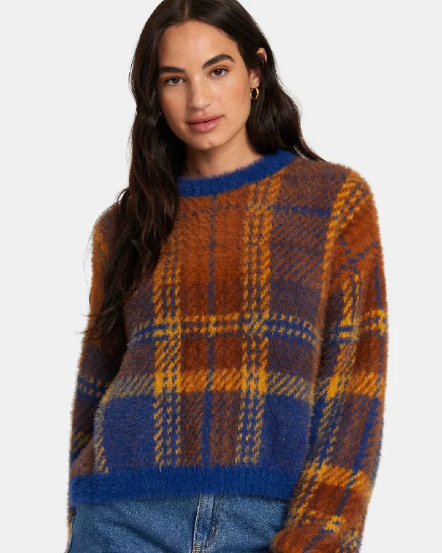 Prep Sweater - Sodalite Blue Seamless Knitted Crochet