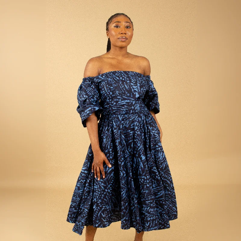 Ashe African Print Skirt Set chiffon skirt flowing