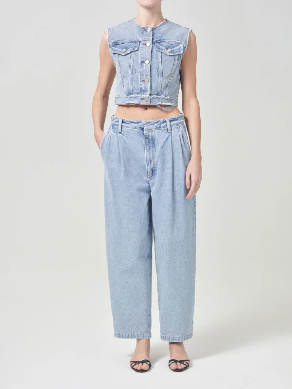 Becker Denim Pant - Rotate Fashionable Button-Up Pants