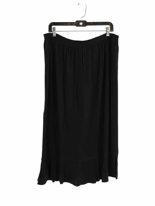 Tianello Size 0X Black Skirt wool skirt thick