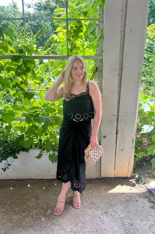 Kayla Wrap Skirt linen skirt relaxed
