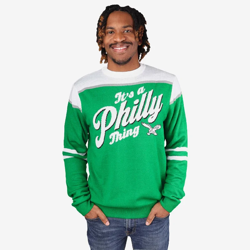 Philadelphia Eagles Its A Philly Thing Sweater Plaid Sweater Polka Dot Checkered