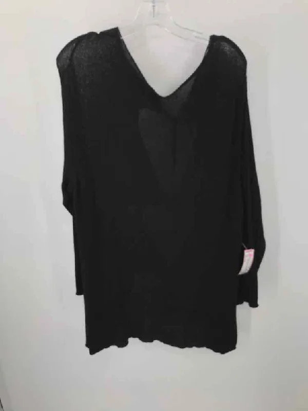 Pre-Owned Zara Black Size Small Sweater Spandex Blend Rayon Blend Denim Blend