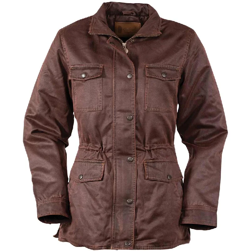 Outback Trading Co. Women's Addison Jacket Notch Collar Peter Pan Collar Cowl Neck