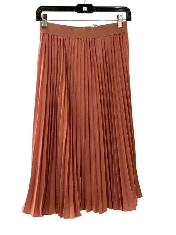 Kate Kasin Size S Peach Ruffle Skirt cotton skirt soft