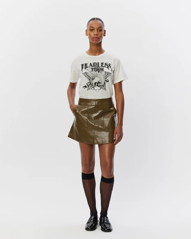 JULIASW SKIRT - Military linen skirt breathable