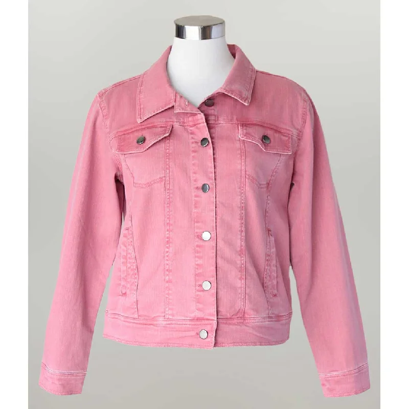 Keren Hart Women's Button Front Jacket Zip Front Button Front Snap Front