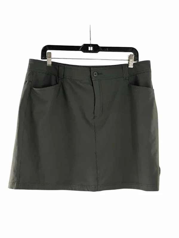 Eddie Bauer Size 14 Gray Skirt velvet skirt luxurious