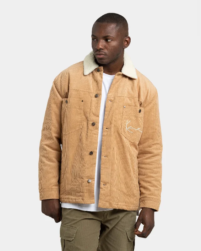 Karl Kani Corduroy Shirt Jacket Sand Lace Jacket Ribbed Jacket Sequined Jacket
