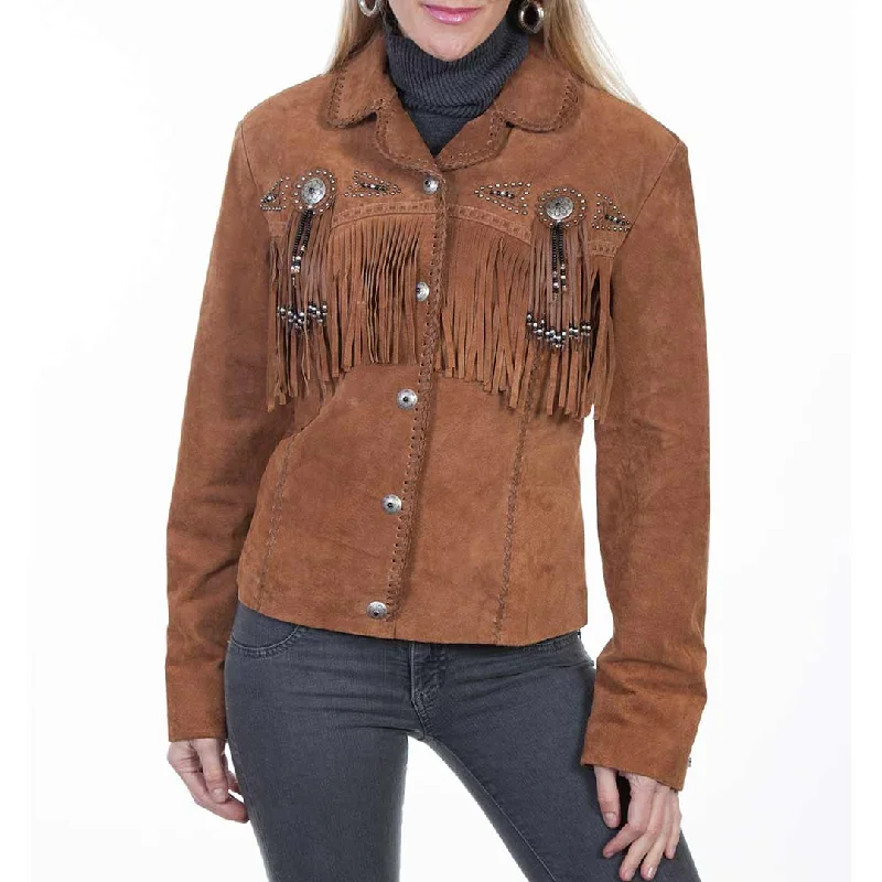 Scully Women's Beaded Fringe Suede Jacket Herringbone Jacket Checkered Jacket Solid Jacket Scully Women's Beaded Fringe Suede Jacket Herringbone Jacket Checkered Jacket Solid Jacket