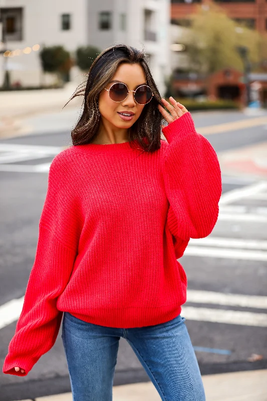 Mariah Oversized Sweater - DOORBUSTER Hooded Sweater Collared Sweater Shawl Collar