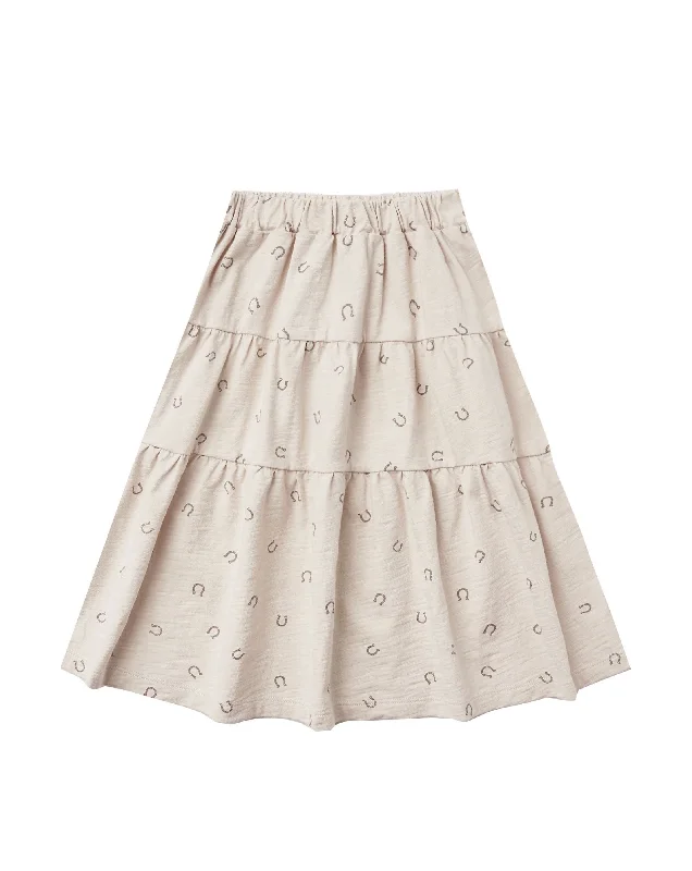 The Dolly Midi Skirt by Rylee & Cru - Stone - KIDS chiffon skirt airy