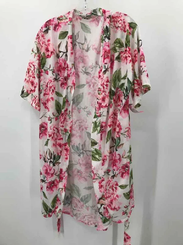 Pre-Owned Show Me Your Mumu Pink Size One Size Floral Sweater Embroidered Appliqued Beaded