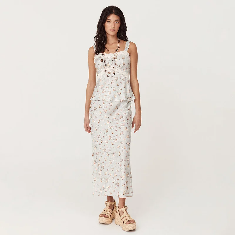 Fleur Bias Skirt maxi skirt elegant