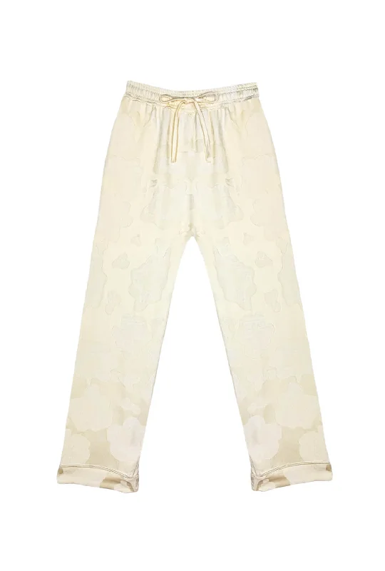 Everyday Pants - Ivory Trendy Wide-Leg Pants