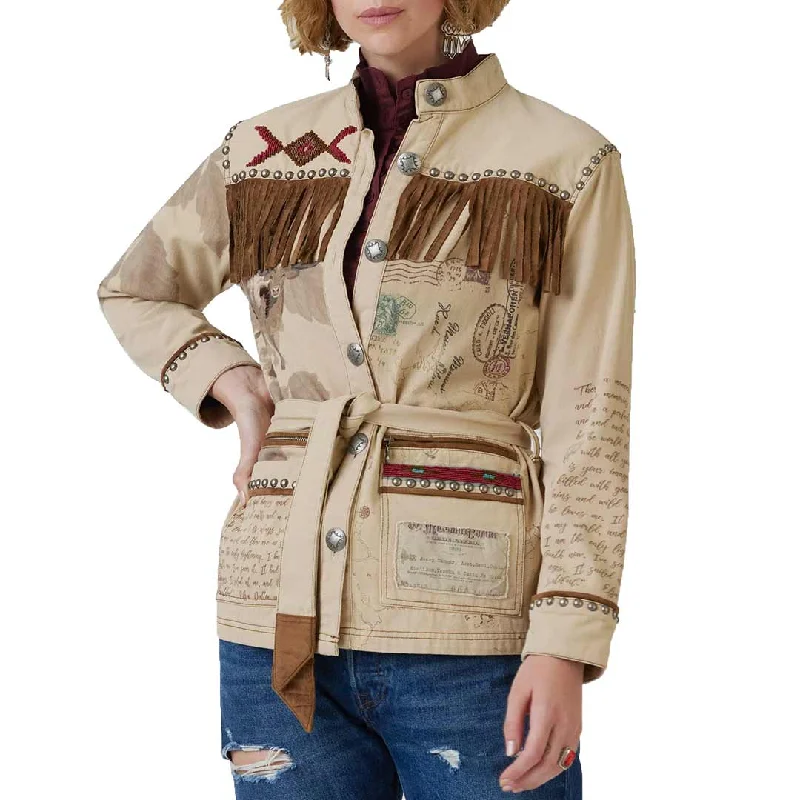 Double D Ranch Women's Untamed Territory Jacket Welt Pockets Slit Pockets Flap Pockets