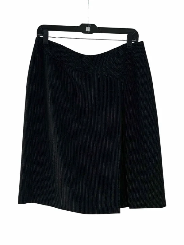 Caslon Size 14 Black Pinstripe Skirt velvet skirt plush