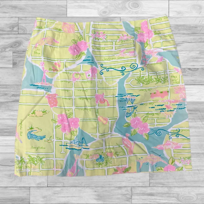 Skirt Designer By Lilly Pulitzer In Yellow, Size: 8 corduroy skirt comfortable